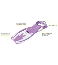 CRESSI Kids' Rocks Fins -Spectrum Xcel Shop 5665902821544 lilacwhite 5a