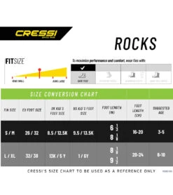CRESSI Kids' Rocks Fins -Spectrum Xcel Shop 5665902821544 lilacwhite 6a