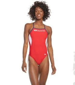 Speedo Lifeguard Energy Back One Piece Swimsuit -Spectrum Xcel Shop 5667052847272 usred 4a