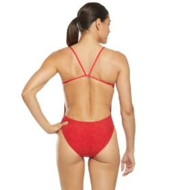 TYR Women's Guard Mantra Cutoutfit One Piece Swimsuit -Spectrum Xcel Shop 5667158327464 red 3a