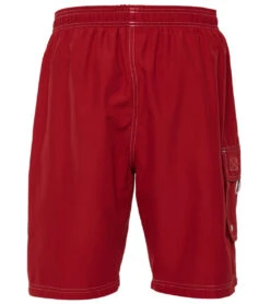 TYR Men's Guard Challenger Swim Short -Spectrum Xcel Shop 5667171565736 red 3a