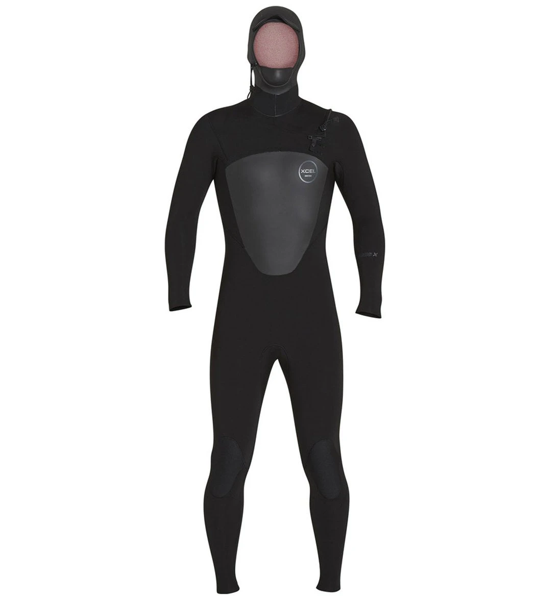 Xcel Men's 5/4mm Axis Front Zip Hooded Fullsuit Wetsuit 1 Xcel Men's 5/4mm Axis Front Zip Hooded Fullsuit Wetsuit
