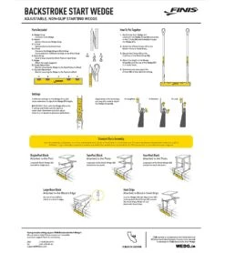 FINIS Backstroke Starting Wedge -Spectrum Xcel Shop 5667984638120 yellowblack 12a