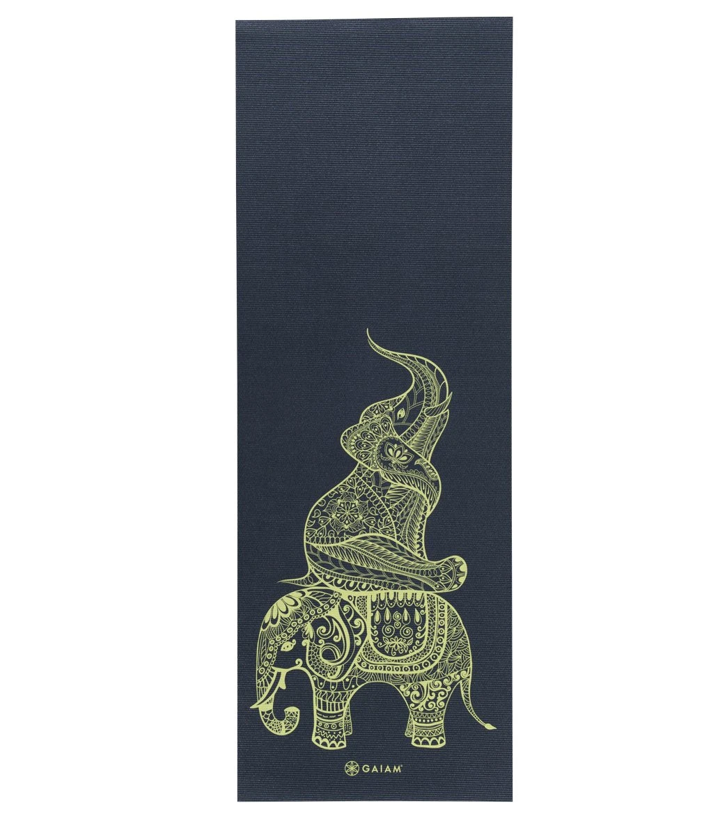 Gaiam Tribal Wisdom Printed Yoga Mat 68" 6mm Extra Thick 1 Gaiam Tribal Wisdom Printed Yoga Mat 68" 6mm Extra Thick