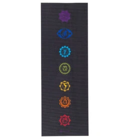 Gaiam Black Chakra Printed Yoga Mat 68" 6mm
