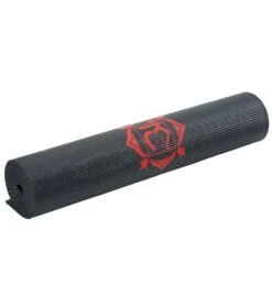 Gaiam Black Chakra Printed Yoga Mat 68" 6mm -Spectrum Xcel Shop 5668999823528 blackchakra 4a