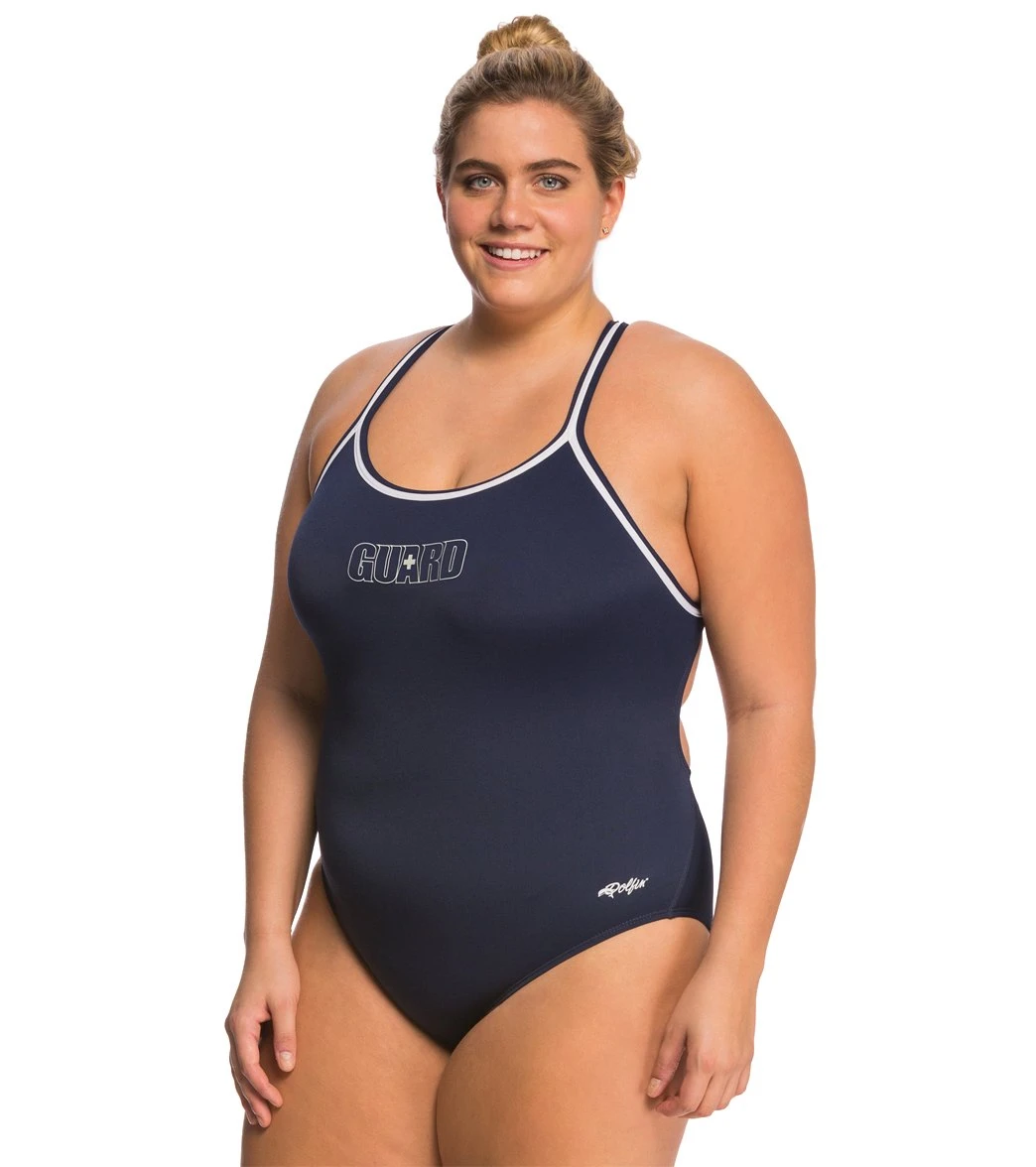 Lifeguard Plus Size DBX Back One Piece Swimsuit 2 Lifeguard Plus Size DBX Back One Piece Swimsuit - Image 2