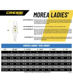 CRESSI Women's 3MM Morea Diving Wetsuit -Spectrum Xcel Shop 5670567739560 black 3a