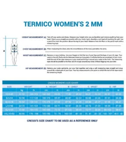CRESSI Termico Lady 2mm Thermo Suit -Spectrum Xcel Shop 5671099007144 black 6a