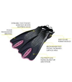 CRESSI Short Adjustable Travel Fin -Spectrum Xcel Shop 5672163705000 pink 3a