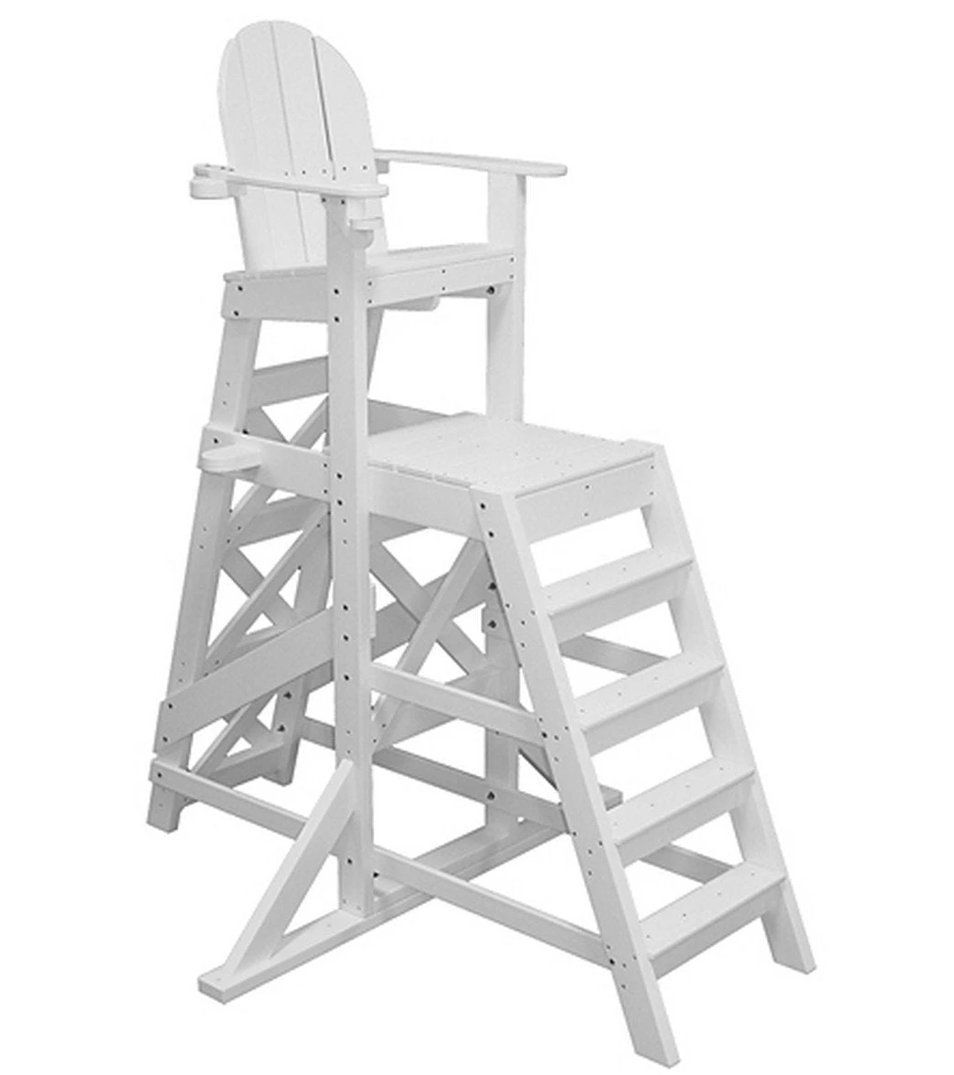 Tall Recycled Plastic Lifeguard Chair W/Front Ladder 1 Tall Recycled Plastic Lifeguard Chair W/Front Ladder