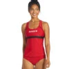 Guard Racerback Solid Tankini Top
