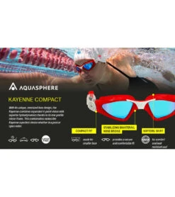 AQUASPHERE Kayenne Compact Fit Goggle -Spectrum Xcel Shop 5672644608168 glitterpowderblue 4a