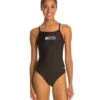 Female Lifeguard Logo V-2 Back One Piece Swimsuit