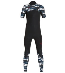 Xcel Boys' Comp 2mm Short Sleeve Fullsuit Wetsuit (Big Kid)