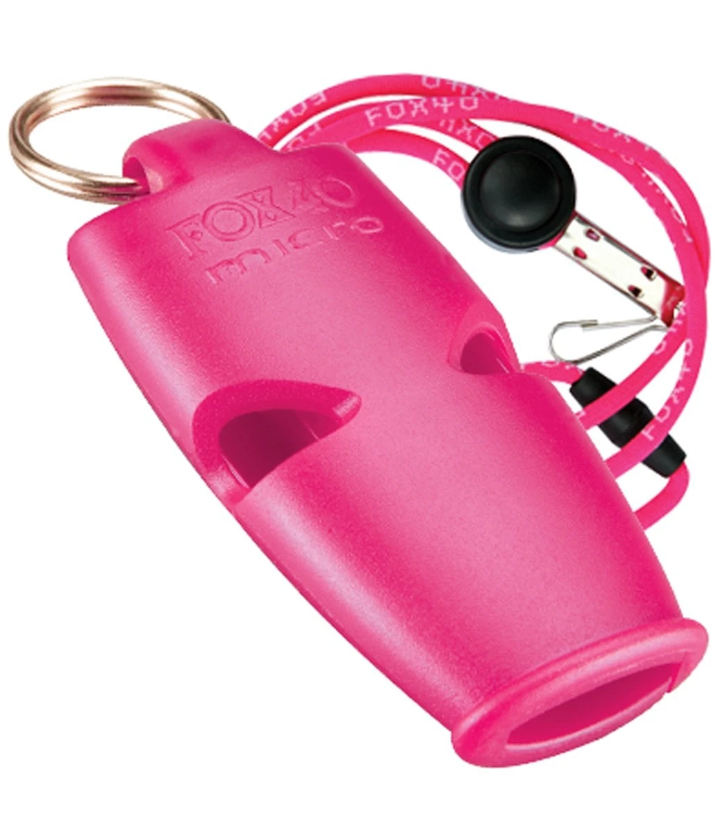 Fox 40 Micro Lifeguard Whistle With Breakaway Lanyard 1 Fox 40 Micro Lifeguard Whistle With Breakaway Lanyard