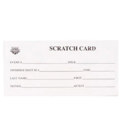 Scratch Card Slip