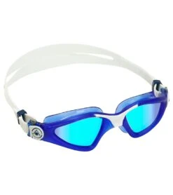 AQUASPHERE Kayenne Titanium Mirrored Lens Goggle -Spectrum Xcel Shop 6215489454248 bluemirroredlensdarkbluewhite 3a