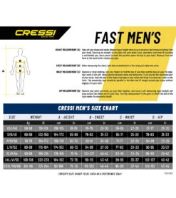 CRESSI Men's Fast 3mm Full Wetsuit -Spectrum Xcel Shop 6229836497064 bluegrey 5a