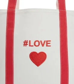 #LOVE "Heart" Beach Tote -Spectrum Xcel Shop 6287103230120 red 4a