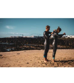 Zone3 Women's Advance Full Sleeve Triathlon Wetsuit -Spectrum Xcel Shop 6553491898536 blackturquoisegunmetal 9a