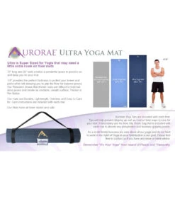 Ultra Yoga Mat 78" -Spectrum Xcel Shop 6714051330216 black 3a