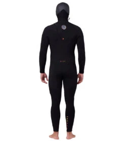 Rip Curl Men's 5/4mm Flashbomb Long Sleeve Heatseeker Hooded Zip Free Fullsuit Wetsuit -Spectrum Xcel Shop 6735177547944 black 3a
