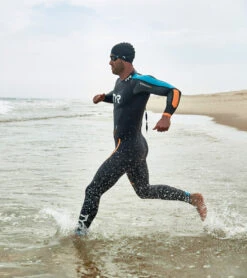 TYR Men's Hurricane Cat 2 Fullsleeve Triathlon Wetsuit -Spectrum Xcel Shop 6751580749992 blackblueorange 3a