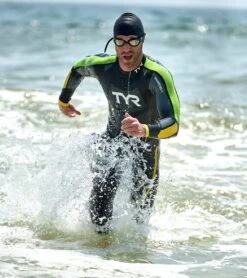 TYR Men's Hurricane Cat 5 Fullsleeve Triathlon Wetsuit -Spectrum Xcel Shop 6751581470888 blackgreenyellow 4a