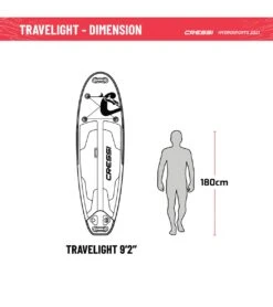 CRESSI Travelight Foldable 9’2’’ Inflatable SUP Set -Spectrum Xcel Shop 6856349581480 whiteblue 9a