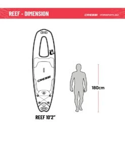 CRESSI Reef Window 10’2’’ Inflatable SUP Set -Spectrum Xcel Shop 6856349974696 bluewhite 7a