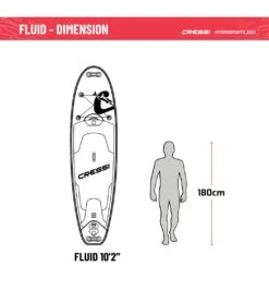 CRESSI Fluid All Round Dc 10'2'' Inflatable SUP Set -Spectrum Xcel Shop 6856351121576 bluewhite 9a
