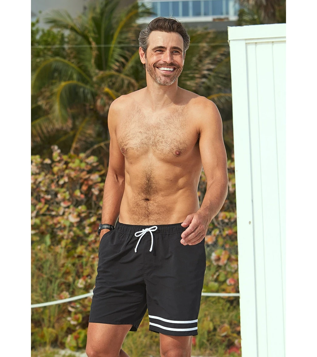 Men's Solid Swim Trunk 4 Men's Solid Swim Trunk - Image 4