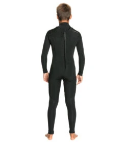 Quiksilver Boys' 3/2MM Sessions Back Zip Full Wetsuit -Spectrum Xcel Shop 7118462058664 black 3a