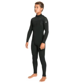 Quiksilver Boys' 3/2MM Sessions Back Zip Full Wetsuit -Spectrum Xcel Shop 7118462058664 black 4a