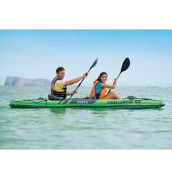 Intex Challenger K2 Kayak W/ 86" Aluminum Oars & High-Output Pump -Spectrum Xcel Shop 7159154147496 4