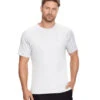 Reebok Men's Solid White Raglan Swim Tee