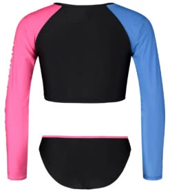 Under Armour Girls' Long Sleeve UPF 30+ Crop Rashguard Set (Little Kid, Big Kid) 5 Under Armour Girls' Long Sleeve UPF 30+ Crop Rashguard Set (Little Kid, Big Kid) -Spectrum Xcel Shop 7186272059560 black 3a