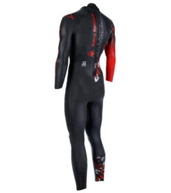 AQUASPHERE Men's Racer V3 Tri Wetsuit -Spectrum Xcel Shop 7197877960872 blackred 3a