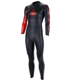 AQUASPHERE Men's Racer V3 Tri Wetsuit -Spectrum Xcel Shop 7197877960872 blackred 4a