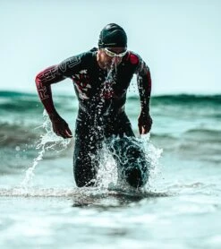 AQUASPHERE Men's Racer V3 Tri Wetsuit -Spectrum Xcel Shop 7197877960872 blackred 6a