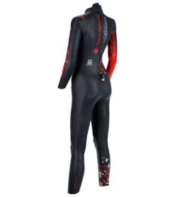 AQUASPHERE Women's Racer V3 Tri Wetsuit -Spectrum Xcel Shop 7197878124712 blackred 3a