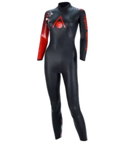 AQUASPHERE Women's Racer V3 Tri Wetsuit -Spectrum Xcel Shop 7197878124712 blackred 4a