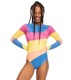 Roxy Women's Pop Surf Long Sleeve One Piece Rash Guard