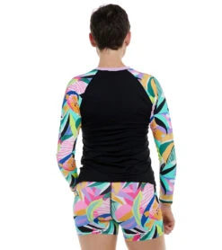 Women's Joyful Parker Long Sleeve UV Rashguard -Spectrum Xcel Shop 7351095066792 multi 3a