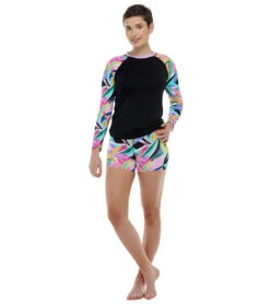 Women's Joyful Parker Long Sleeve UV Rashguard -Spectrum Xcel Shop 7351095066792 multi 4a