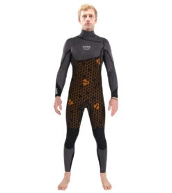 Dakine Men's 4/3mm Cyclone Chest Zip Fullsuit Wetsuit -Spectrum Xcel Shop 7463580762280 black 4a