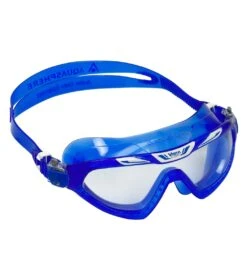 AQUASPHERE Vista Xp Open Water/Tri Mask -Spectrum Xcel Shop 7472379232424 clearlensbluewithbluestrap 3a