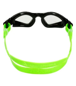 AQUASPHERE Kayenne Jr. Goggle -Spectrum Xcel Shop 7475578634408 clearlensblackwithneongreenstrap 3a