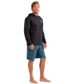 Dakine Men's Mission Hoodie Long Sleeve UPF 50 Surf Shirt -Spectrum Xcel Shop 7476053213352 black 4a